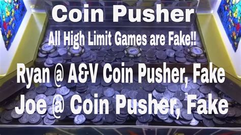 a&v coin pusher real or fake|a letter wiki.